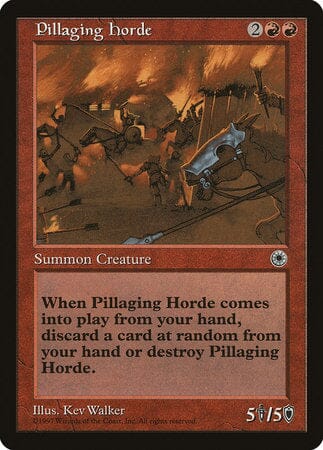 Pillaging Horde [Portal] MTG Single Magic: The Gathering  | Multizone: Comics And Games