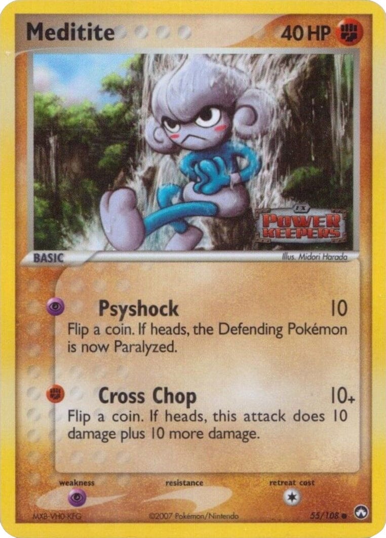 Meditite (55/108) (Stamped) [EX: Power Keepers] Pokemon Single Pokémon  | Multizone: Comics And Games