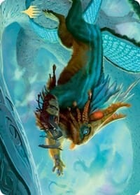 Toski, Bearer of Secrets Art Card (Gold-Stamped Signature) [Kaldheim: Art Series] MTG Single Magic: The Gathering  | Multizone: Comics And Games