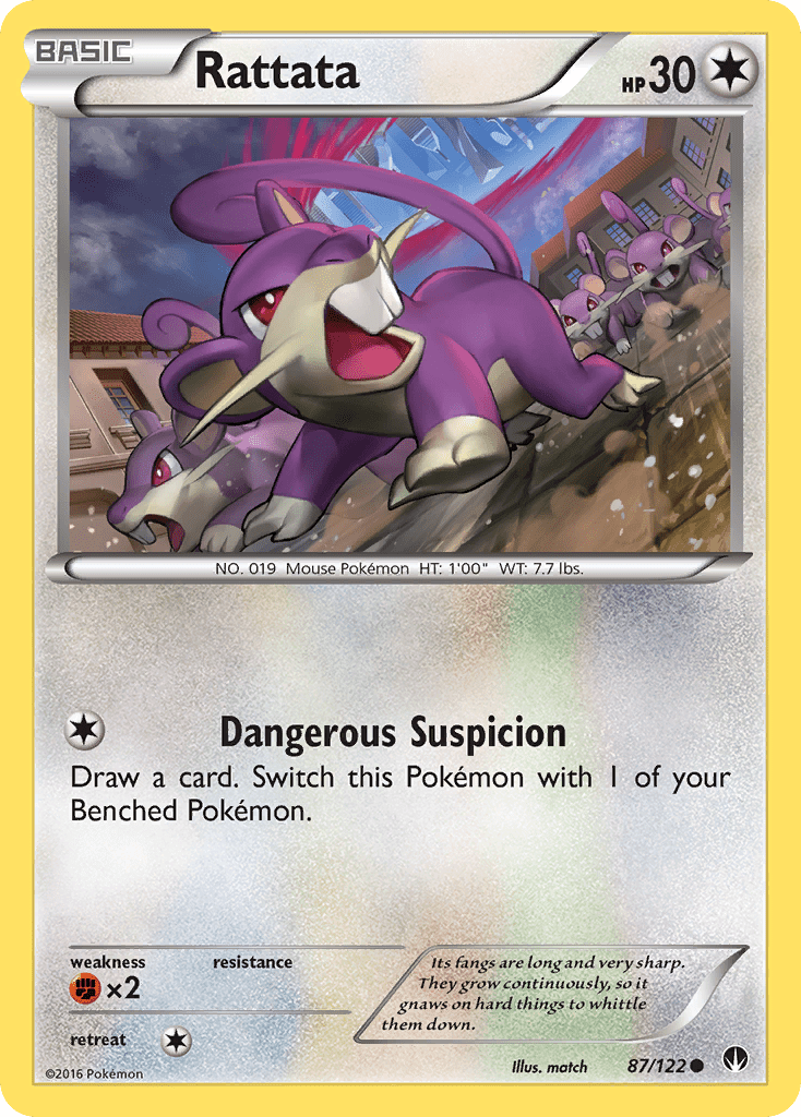 Rattata (87/122) [XY: BREAKpoint] Pokemon Single Pokémon  | Multizone: Comics And Games