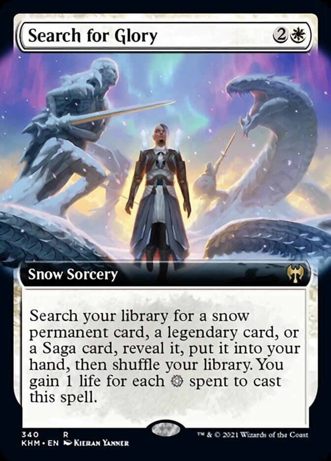 Search for Glory (Extended Art) [Kaldheim] MTG Single Magic: The Gathering  | Multizone: Comics And Games