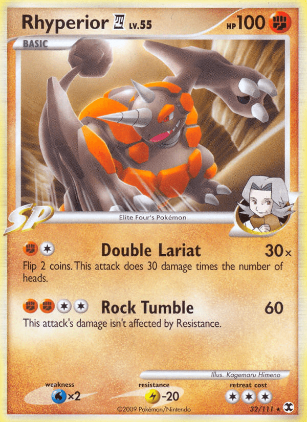 Rhyperior (32/111) [Platinum: Rising Rivals] Pokemon Single Pokémon  | Multizone: Comics And Games