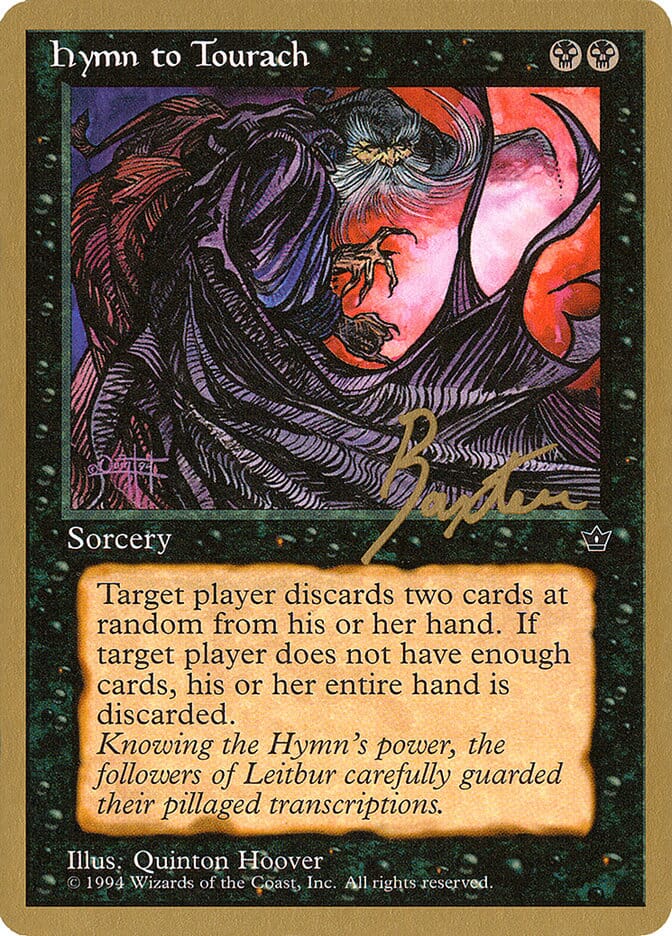 Hymn to Tourach (Cloak) (George Baxter) [Pro Tour Collector Set] MTG Single Magic: The Gathering  | Multizone: Comics And Games