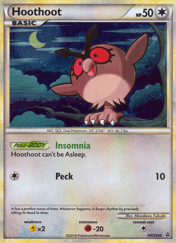 Hoothoot (HGSS05) [HeartGold & SoulSilver: Black Star Promos] Pokemon Single Pokémon  | Multizone: Comics And Games