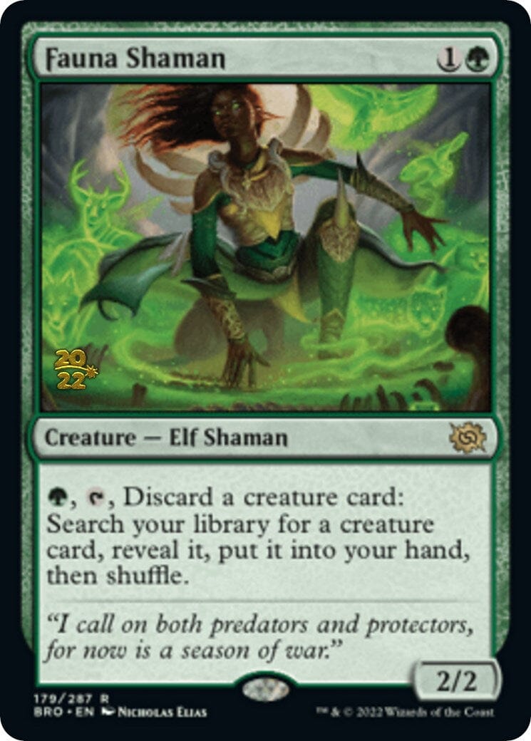 Fauna Shaman [The Brothers' War: Prerelease Promos] MTG Single Magic: The Gathering  | Multizone: Comics And Games