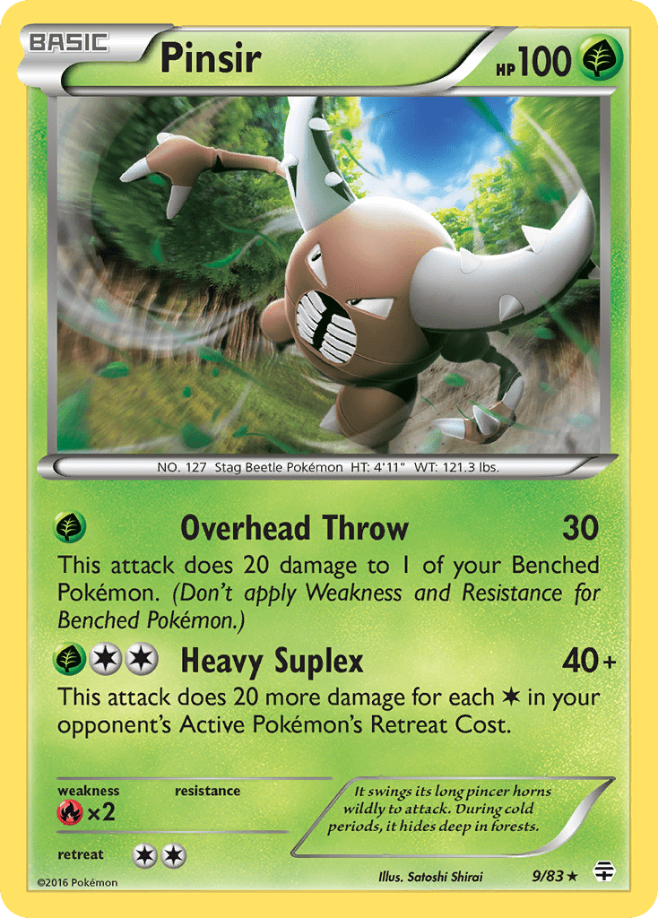 Pinsir (9/83) [XY: Generations] Pokemon Single Pokémon  | Multizone: Comics And Games