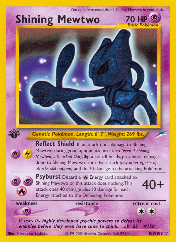 Shining Mewtwo (109/105) [Neo Destiny 1st Edition] Pokemon Single Pokémon  | Multizone: Comics And Games
