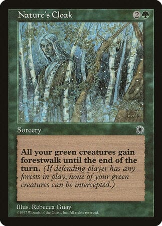 Nature's Cloak [Portal] MTG Single Magic: The Gathering  | Multizone: Comics And Games