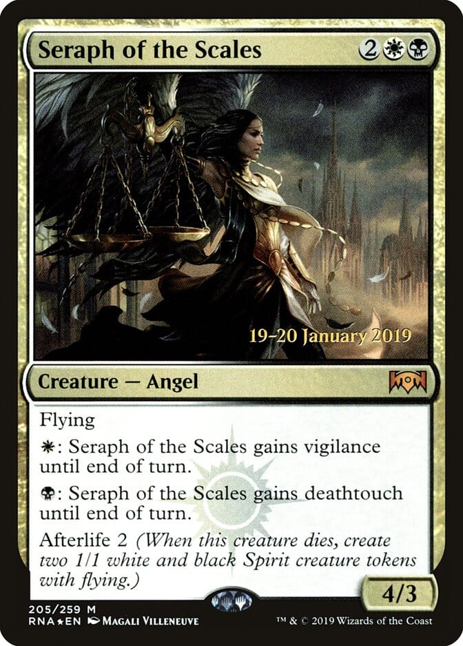 Seraph of the Scales [Ravnica Allegiance Prerelease Promos] MTG Single Magic: The Gathering  | Multizone: Comics And Games