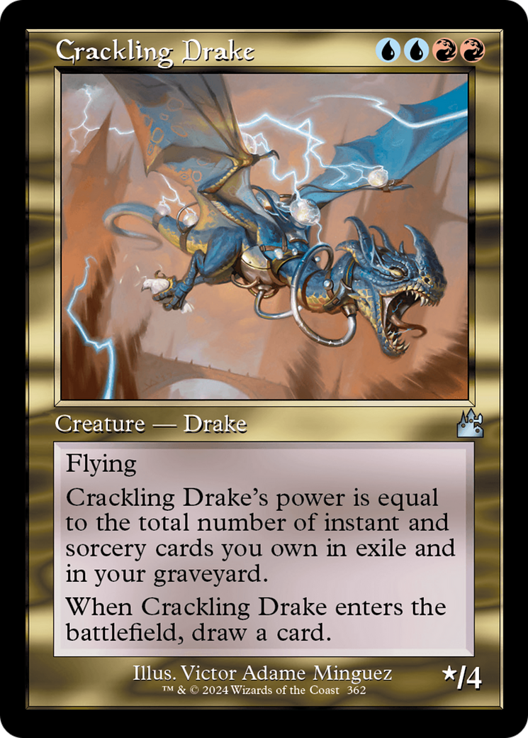 Crackling Drake (Retro Frame) [Ravnica Remastered] | Multizone: Comics And Games