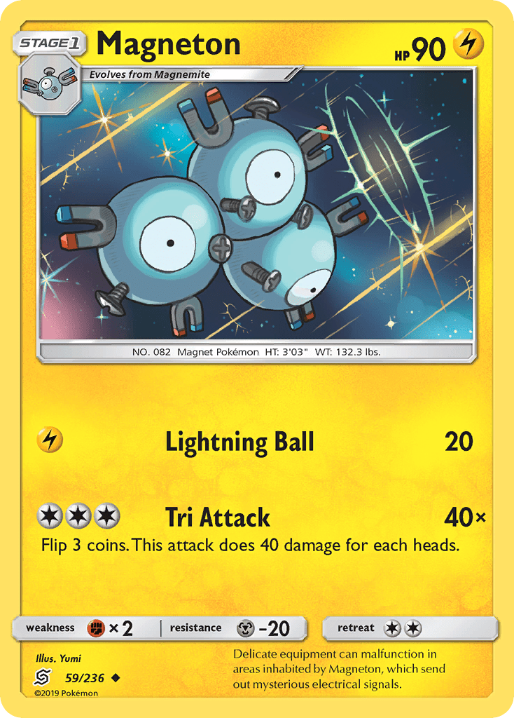 Magneton (59/236) [Sun & Moon: Unified Minds] Pokemon Single Pokémon  | Multizone: Comics And Games