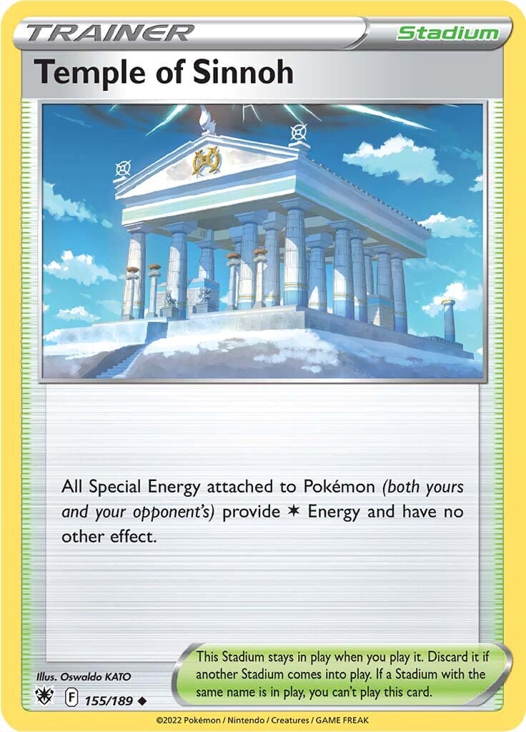 Temple of Sinnoh (155/189) [Sword & Shield: Astral Radiance] Pokemon Single Pokémon  | Multizone: Comics And Games