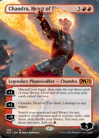 Chandra, Heart of Fire (Borderless) [Core Set 2021] MTG Single Magic: The Gathering  | Multizone: Comics And Games