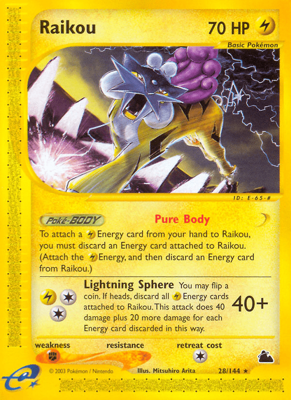 Raikou (28/144) [Skyridge] Pokemon Single Pokémon  | Multizone: Comics And Games