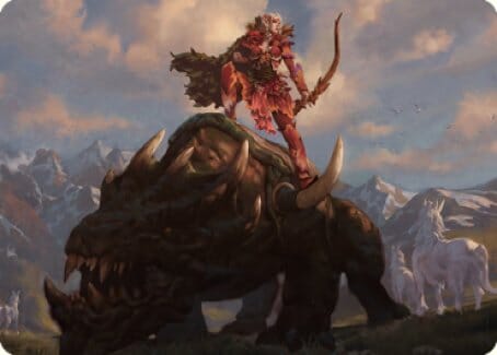Meria's Outrider Art Card [Dominaria United Art Series] MTG Single Magic: The Gathering  | Multizone: Comics And Games