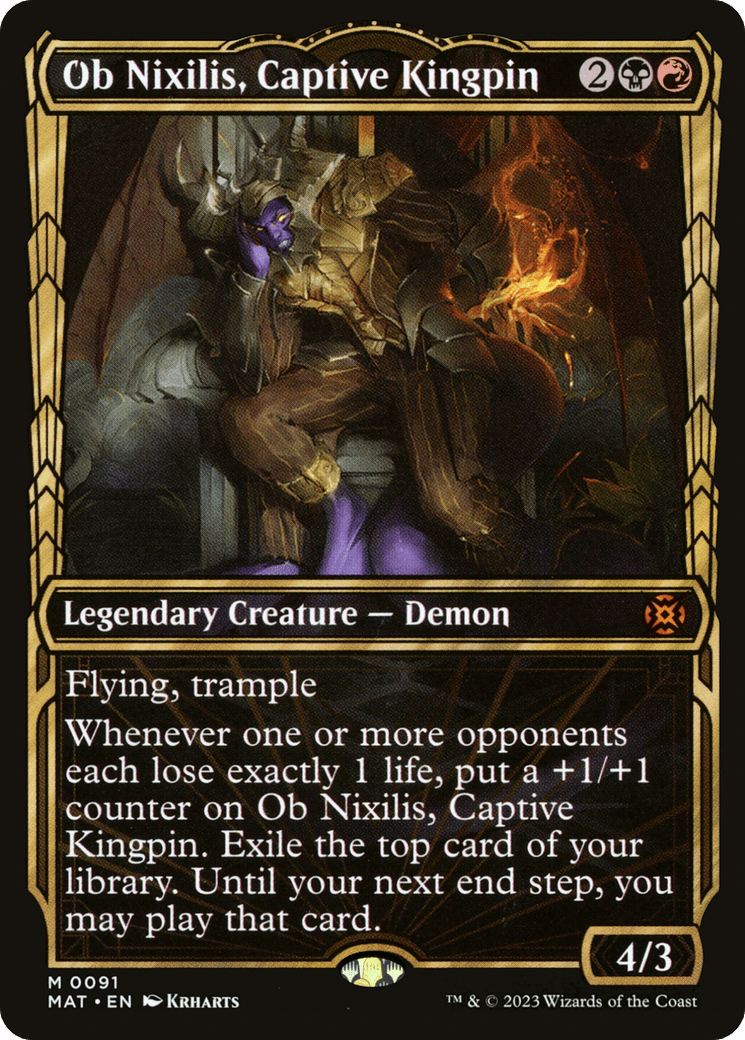 Ob Nixilis, Captive Kingpin (Showcase) [March of the Machine: The Aftermath] MTG Single Magic: The Gathering  | Multizone: Comics And Games