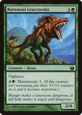 Ravenous Leucrocota [Journey into Nyx] MTG Single Magic: The Gathering  | Multizone: Comics And Games