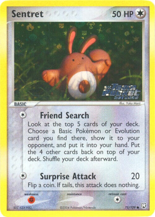Sentret (75/109) (Stamped) [EX: Team Rocket Returns] Pokemon Single Pokémon  | Multizone: Comics And Games