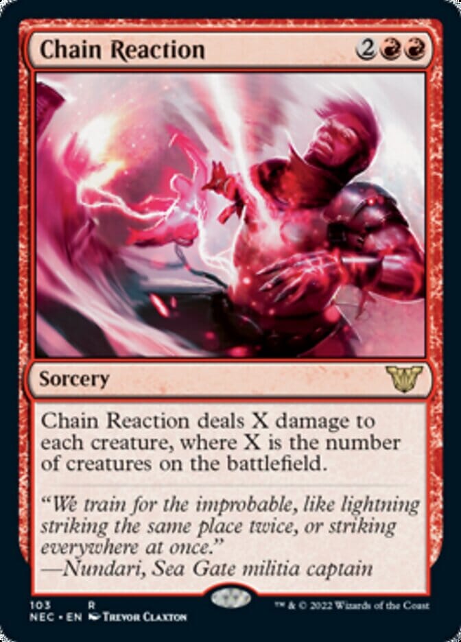 Chain Reaction [Kamigawa: Neon Dynasty Commander] MTG Single Magic: The Gathering  | Multizone: Comics And Games