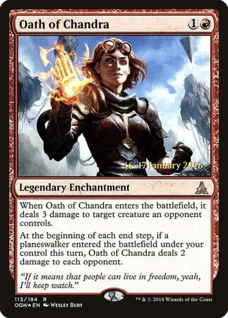 Oath of Chandra [Oath of the Gatewatch Promos] MTG Single Magic: The Gathering  | Multizone: Comics And Games