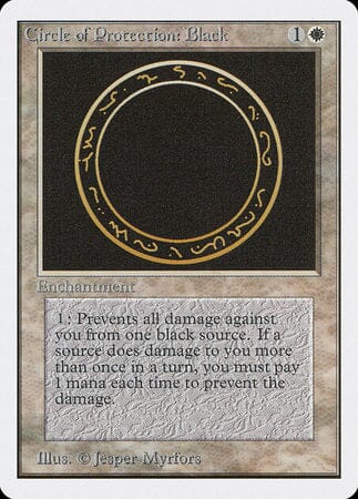 Circle of Protection: Black [Unlimited Edition] MTG Single Magic: The Gathering  | Multizone: Comics And Games
