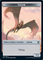 Golem (025) // Thopter Token [Commander 2021 Tokens] MTG Single Magic: The Gathering  | Multizone: Comics And Games