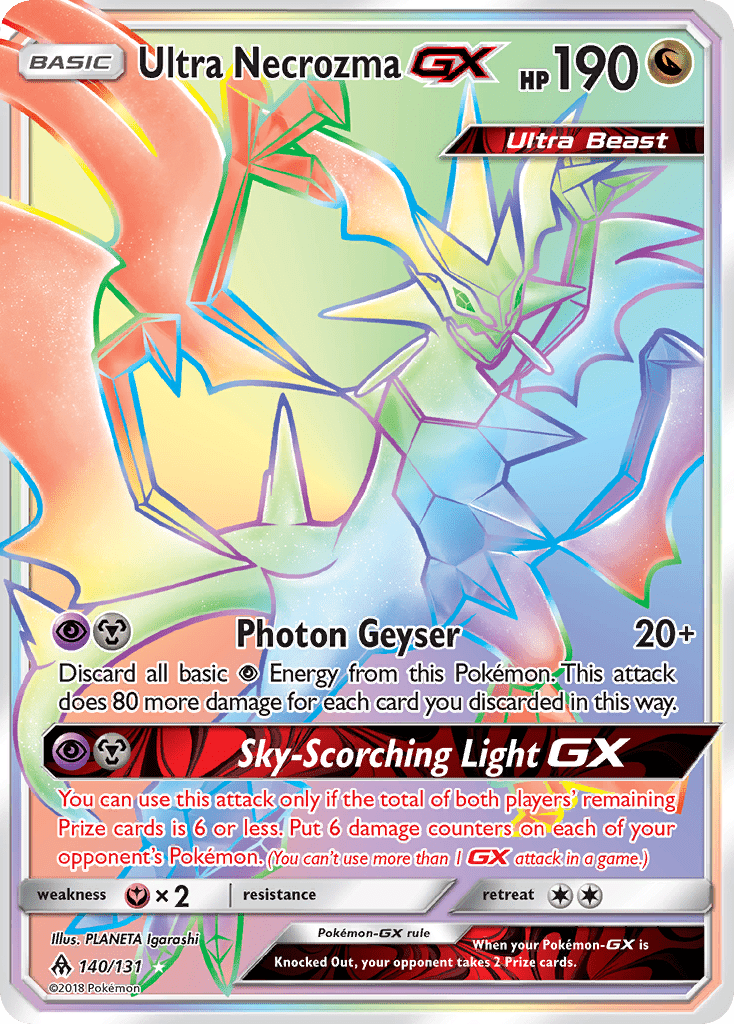 Ultra Necrozma GX (140/131) [Sun & Moon: Forbidden Light] Pokemon Single Pokémon  | Multizone: Comics And Games