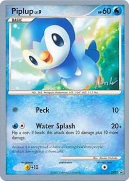 Piplup LV.9 (DP03) (Empotech - Dylan Lefavour) [World Championships 2008] Pokemon Single Pokémon  | Multizone: Comics And Games
