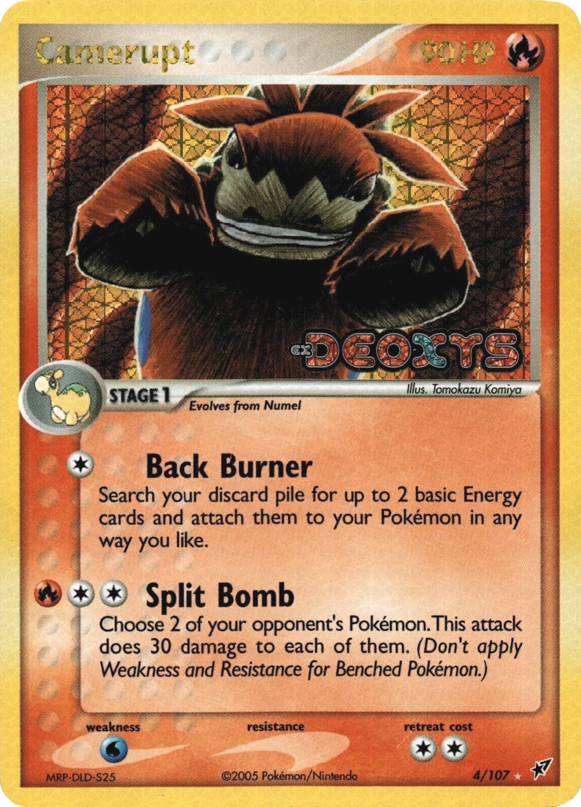 Camerupt (4/107) (Stamped) [EX: Deoxys] Pokemon Single Pokémon  | Multizone: Comics And Games