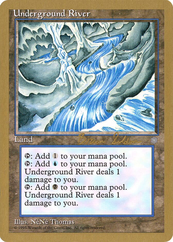 Underground River (Brian Selden) [World Championship Decks 1998] MTG Single Magic: The Gathering  | Multizone: Comics And Games