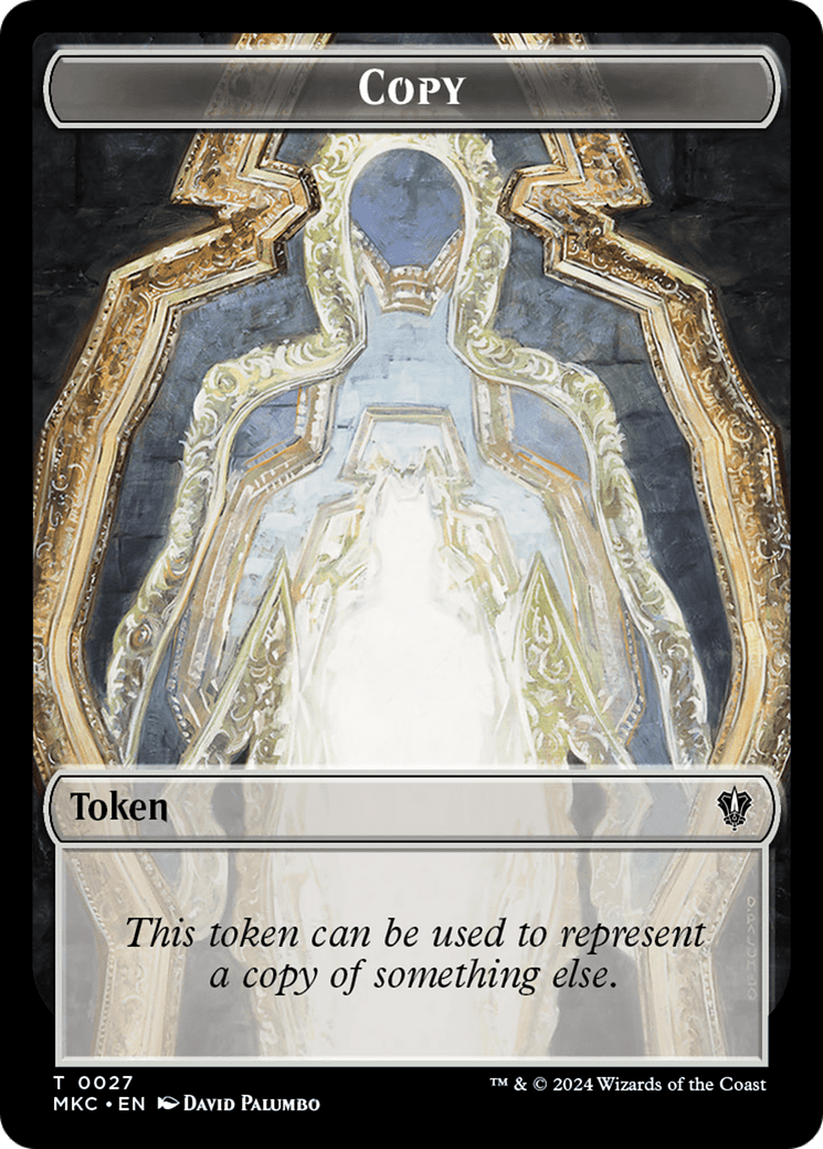 Copy // Zombie Double-Sided Token [Murders at Karlov Manor Commander Tokens] MTG Single Magic: The Gathering  | Multizone: Comics And Games