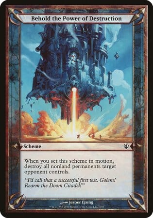 Behold the Power of Destruction (Archenemy) [Archenemy Schemes] MTG Single Magic: The Gathering  | Multizone: Comics And Games