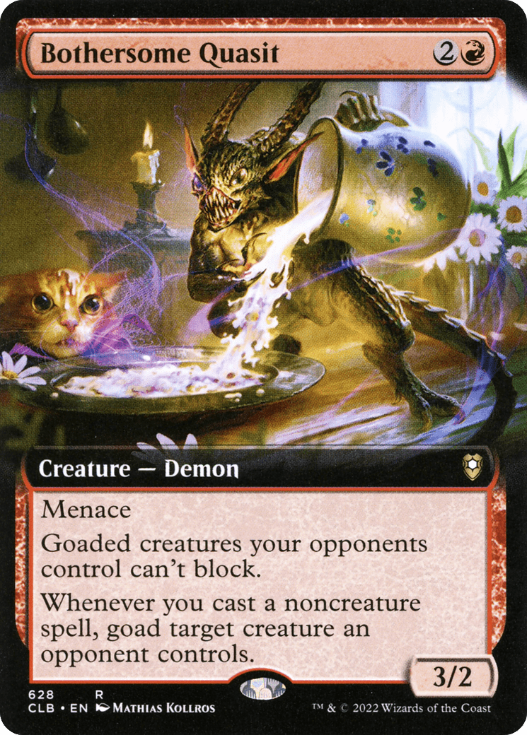 Bothersome Quasit (Extended Art) [Commander Legends: Battle for Baldur's Gate] MTG Single Magic: The Gathering  | Multizone: Comics And Games