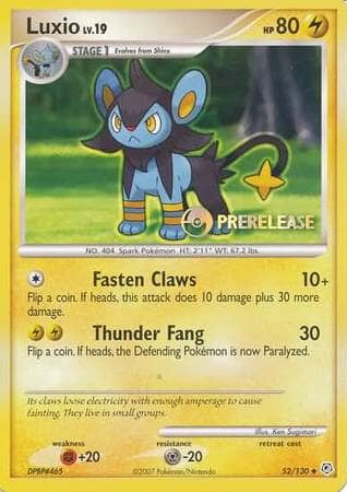 Luxio (52/130) (Prerelease Promo) [Nintendo: Black Star Promos] Pokemon Single Pokémon  | Multizone: Comics And Games