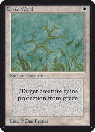 Green Ward [Limited Edition Alpha] MTG Single Magic: The Gathering  | Multizone: Comics And Games