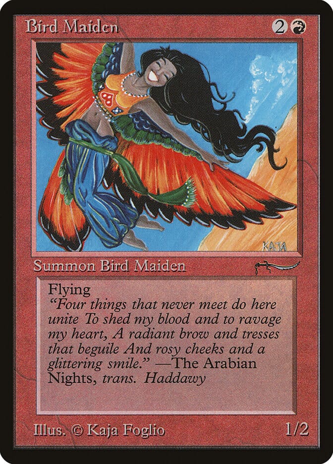 Bird Maiden (Light Mana Cost) [Arabian Nights] MTG Single Magic: The Gathering  | Multizone: Comics And Games