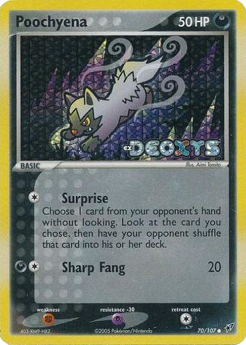 Poochyena (70/107) (Stamped) [EX: Deoxys] Pokemon Single Pokémon  | Multizone: Comics And Games