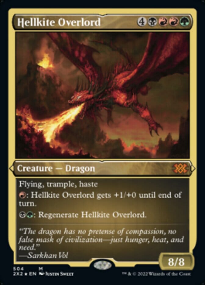 Hellkite Overlord (Foil Etched) [Double Masters 2022] MTG Single Magic: The Gathering  | Multizone: Comics And Games