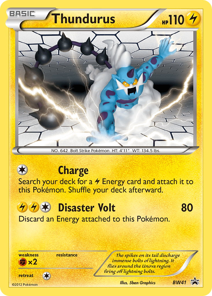 Thundurus (BW41) [Black & White: Black Star Promos] Pokemon Single Pokémon  | Multizone: Comics And Games