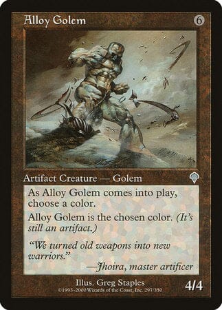 Alloy Golem [Invasion] MTG Single Magic: The Gathering  | Multizone: Comics And Games