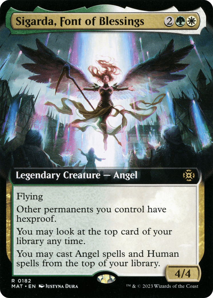 Sigarda, Font of Blessings (Extended Art) [March of the Machine: The Aftermath] MTG Single Magic: The Gathering  | Multizone: Comics And Games