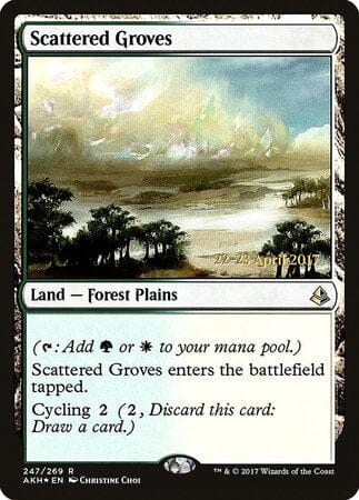 Scattered Groves [Amonkhet Promos] MTG Single Magic: The Gathering  | Multizone: Comics And Games
