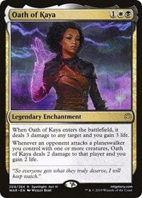 Oath of Kaya [Promo Pack: Throne of Eldraine] MTG Single Magic: The Gathering  | Multizone: Comics And Games