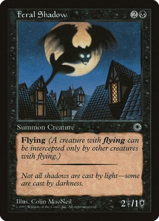 Feral Shadow (Reminder Text) [Portal Demo Game] MTG Single Magic: The Gathering  | Multizone: Comics And Games