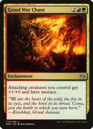 Gruul War Chant [Modern Masters 2017] MTG Single Magic: The Gathering  | Multizone: Comics And Games