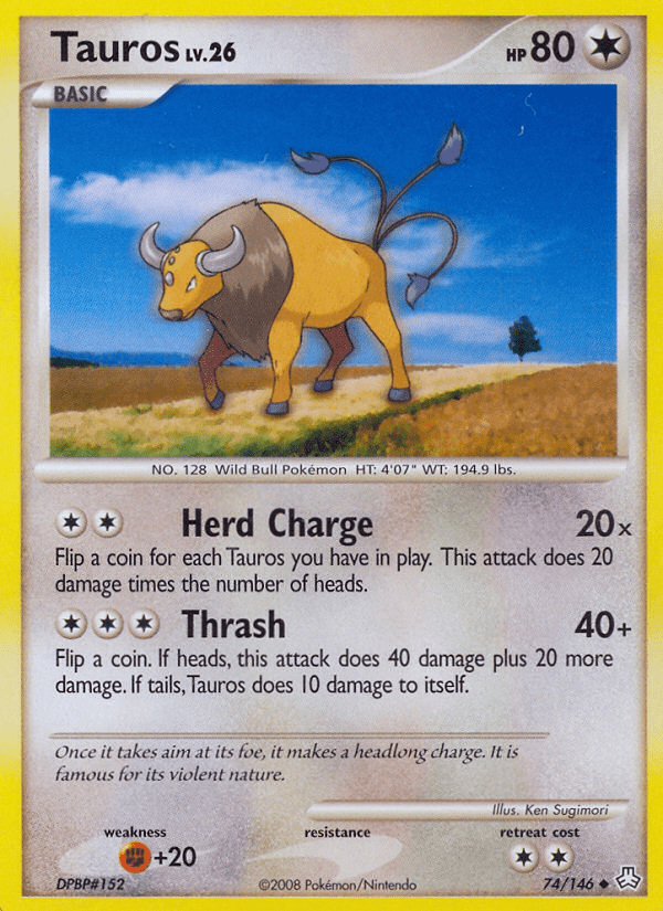 Tauros (74/146) [Diamond & Pearl: Legends Awakened] Pokemon Single Pokémon  | Multizone: Comics And Games