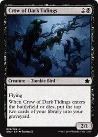 Crow of Dark Tidings [Magic Game Night 2019] MTG Single Magic: The Gathering  | Multizone: Comics And Games
