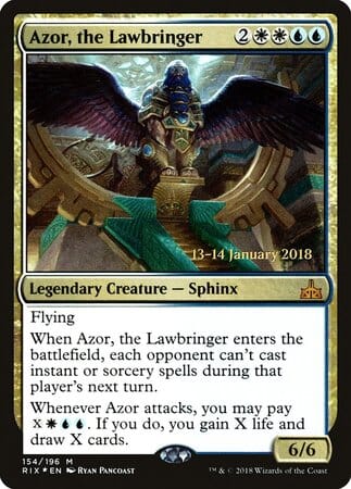 Azor, the Lawbringer [Rivals of Ixalan Promos] MTG Single Magic: The Gathering  | Multizone: Comics And Games