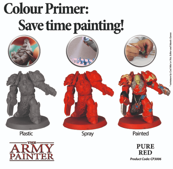 Pure Red Colour Primers The Army Painter  | Multizone: Comics And Games