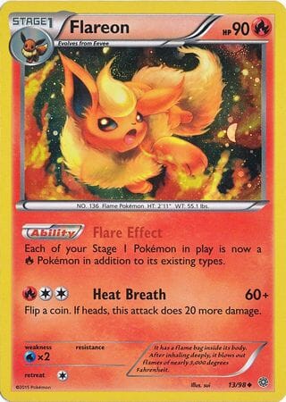 Flareon (13/98) (Cosmos Holo) [XY: Ancient Origins] Pokemon Single Pokémon  | Multizone: Comics And Games